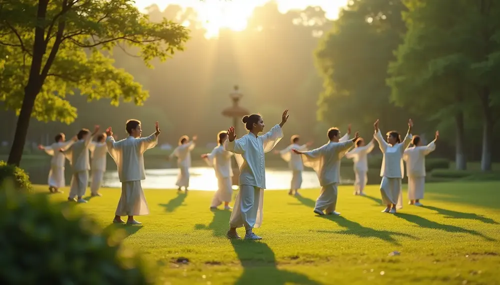 Mit Tai Chi im Park Sims zu mehr Balance und Gelassenheit